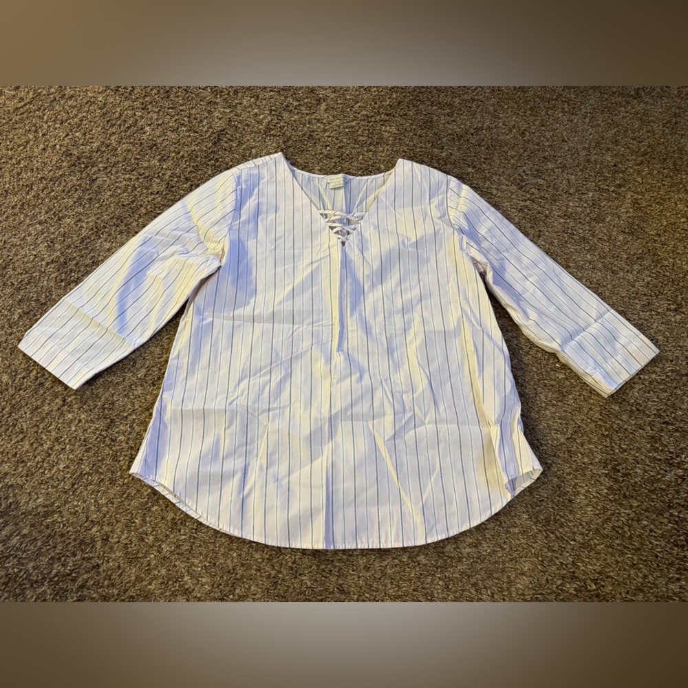 Van Heusen Pink and Black Striped Shirt